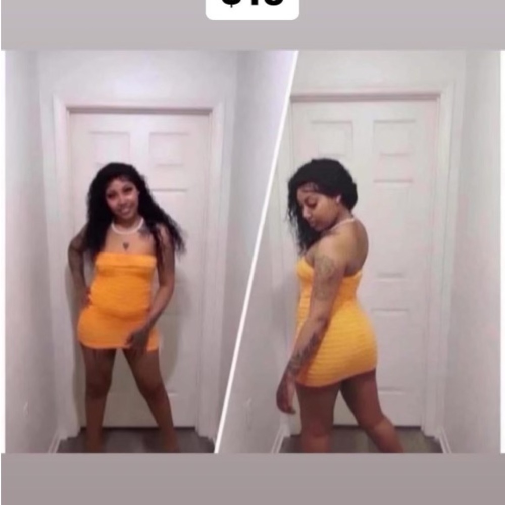 Stylish Orange Mini Dress
